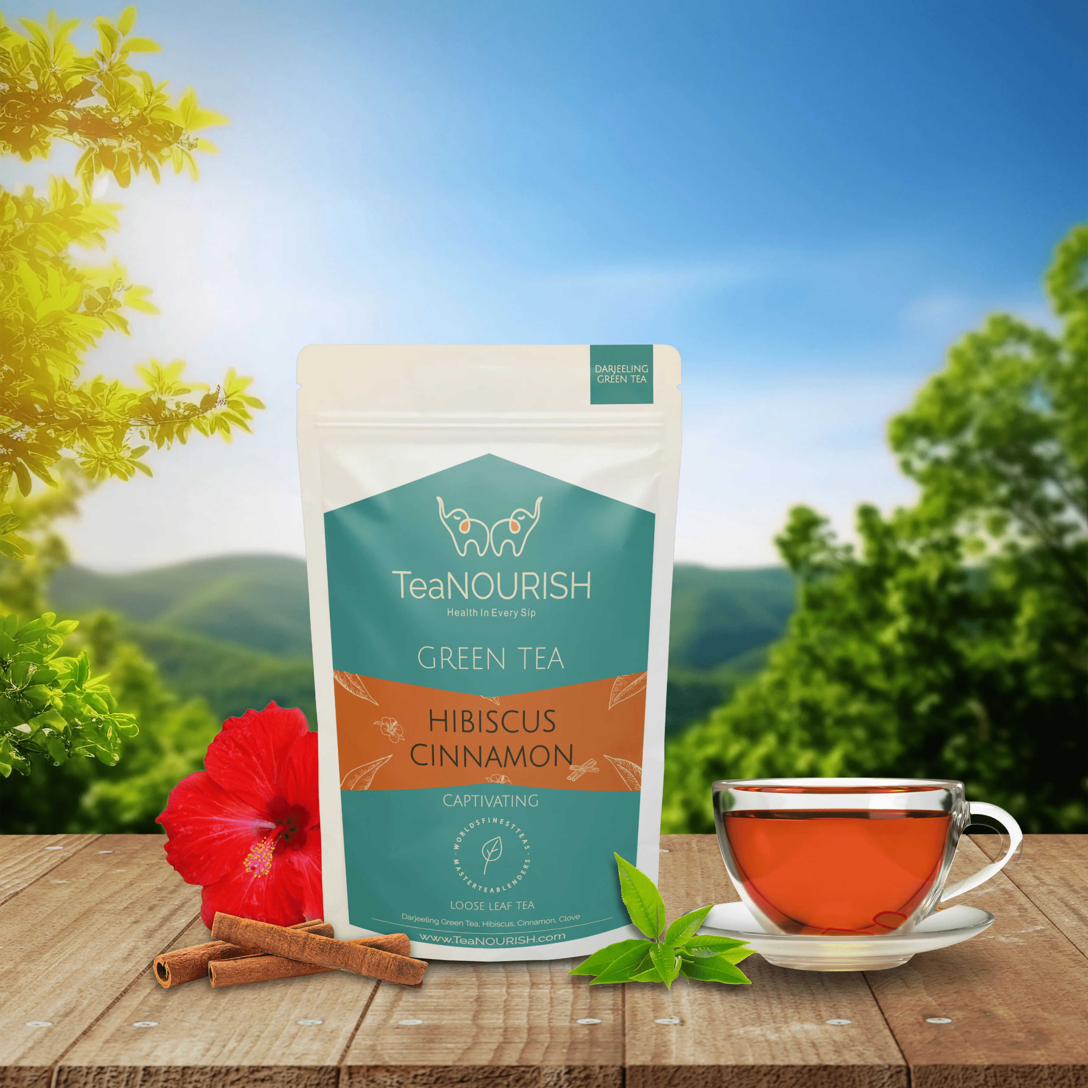 Hibiscus Cinnamon Green Tea Product Picture