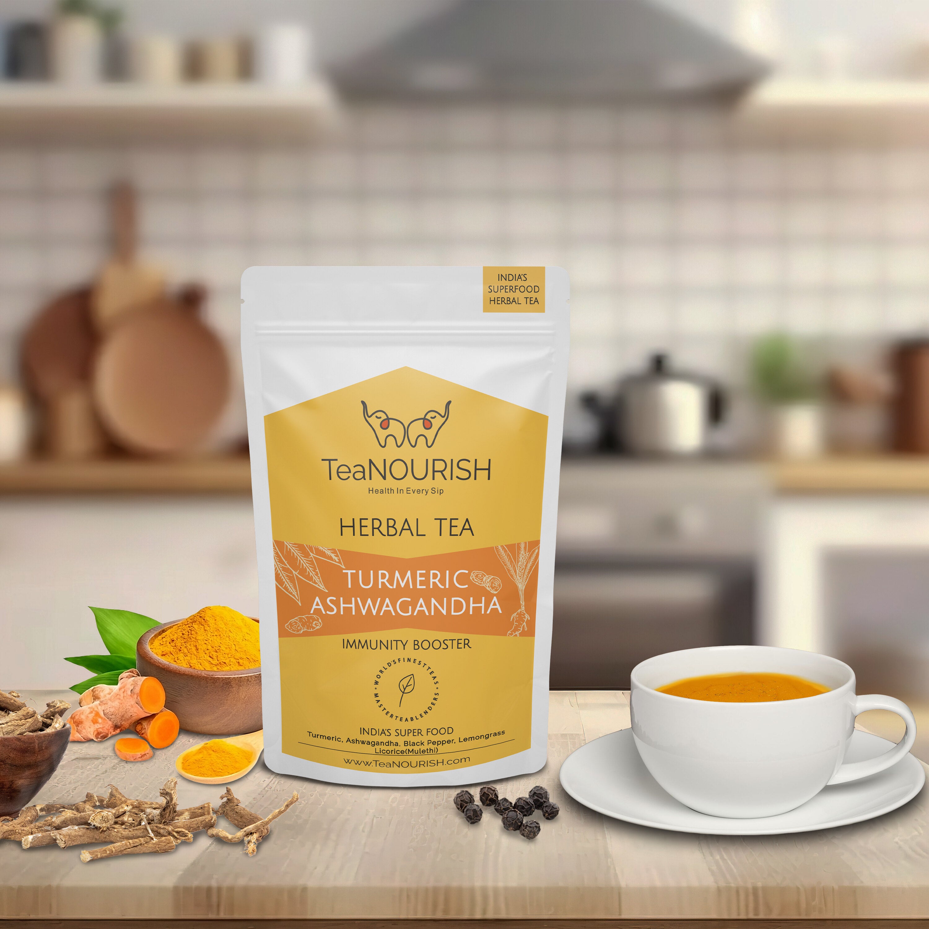Turmeric Ashwagandha Herbal Tea Product Picture