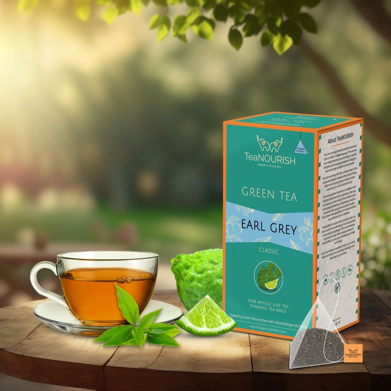 Earl Grey Green Tea - 20 Tea Bags