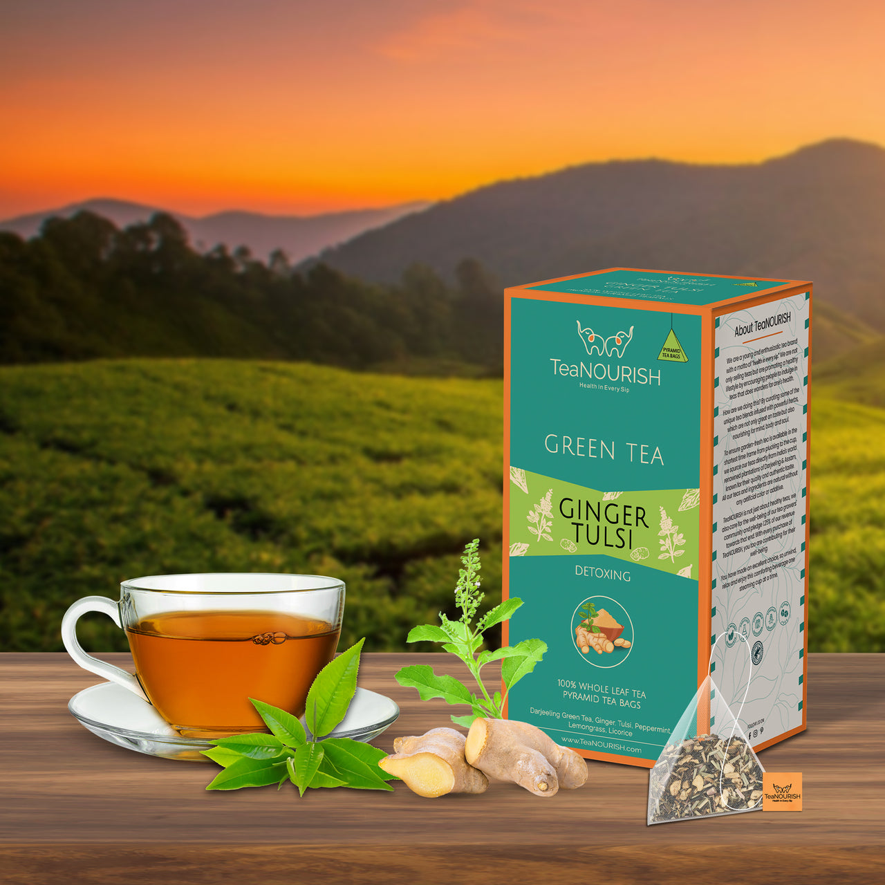 Ginger Tulsi Green Tea