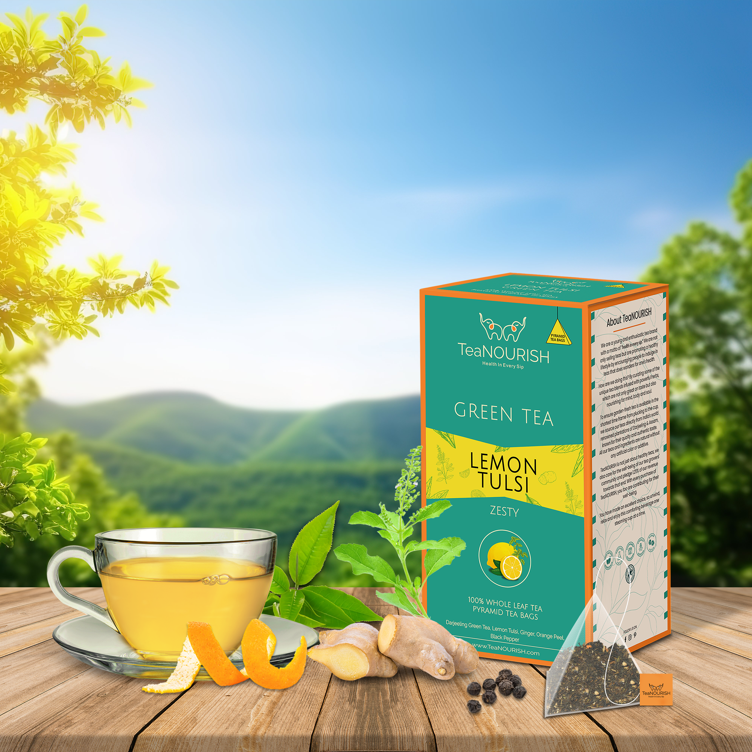 Lemon Tulsi Green Tea - 20 Tea Bags