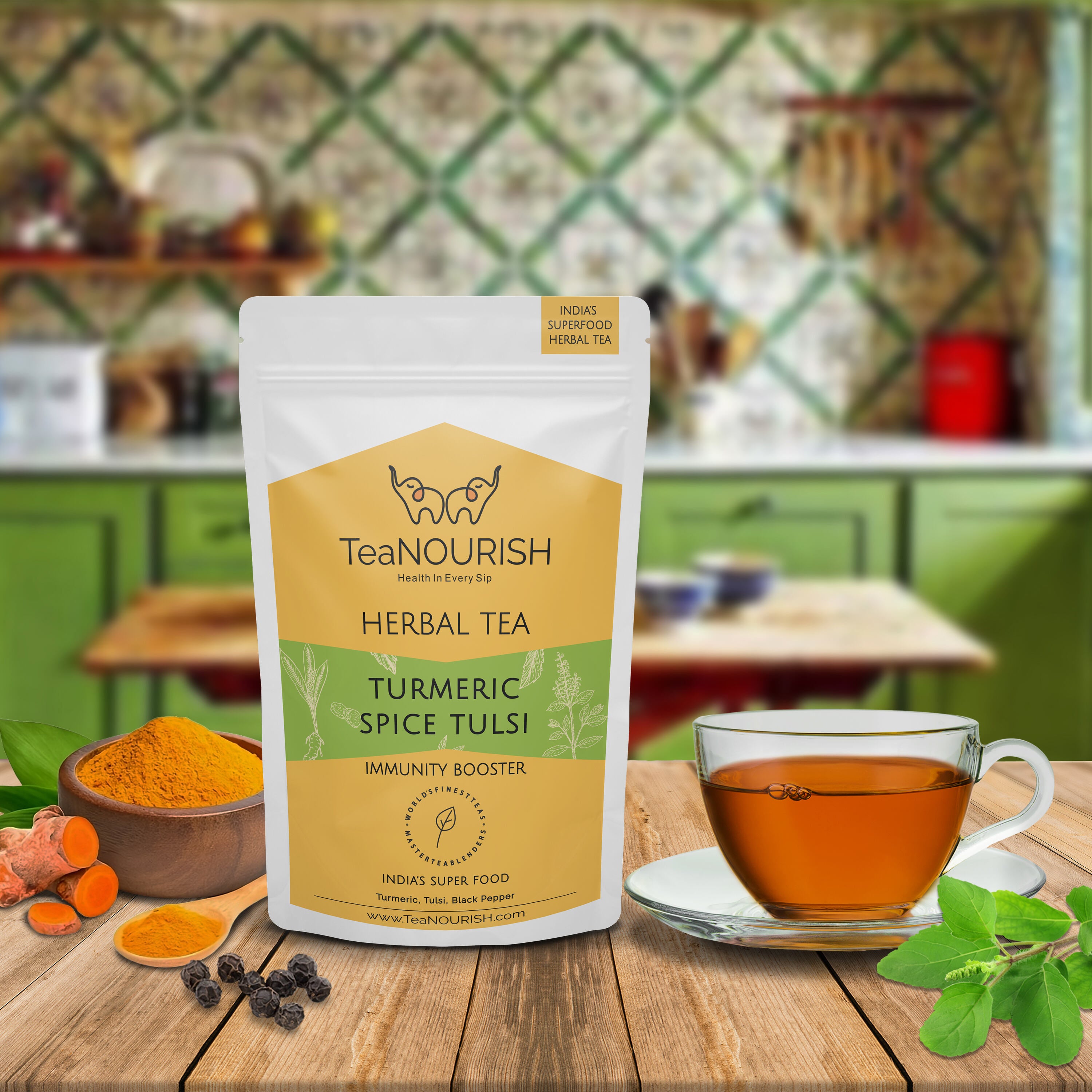 Turmeric Spice Tulsi Herbal Tea Product Picture